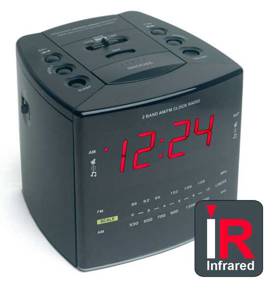 COV-IRCR Hidden Infra Red Night Vision Camera Clock Radio with Integrated Digital Video Recorder Built into a Working Clock Radio